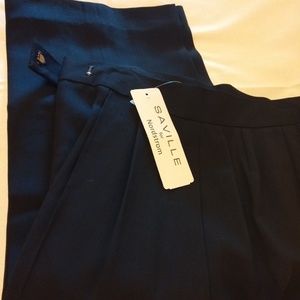 Saville for Nordstrom Black Pleated Dress Pants